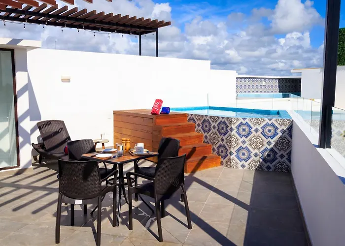 Apartment Penthouse With Private Jacuzzi In Tulum, 3 Bedrooms